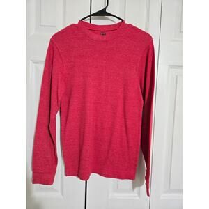 Monument small men's red long sleeve thermal shirt